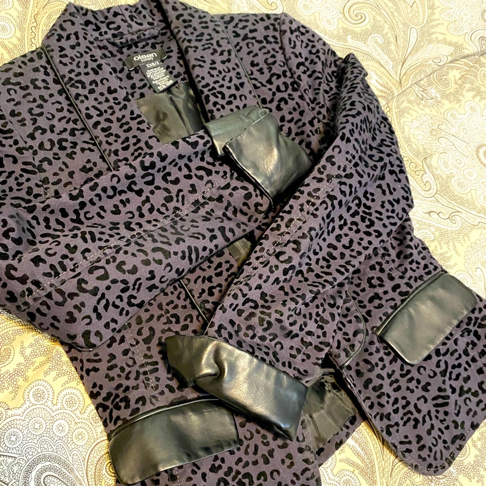 Leopard & Leather Blazer